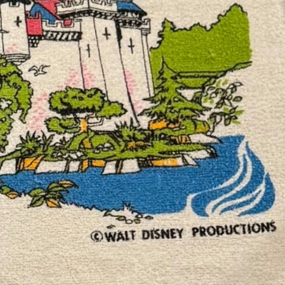 1980's Cannon Made in USA 100% Cotton Walt Disney World Cinderella Castle Towel - Picture 5 of 9